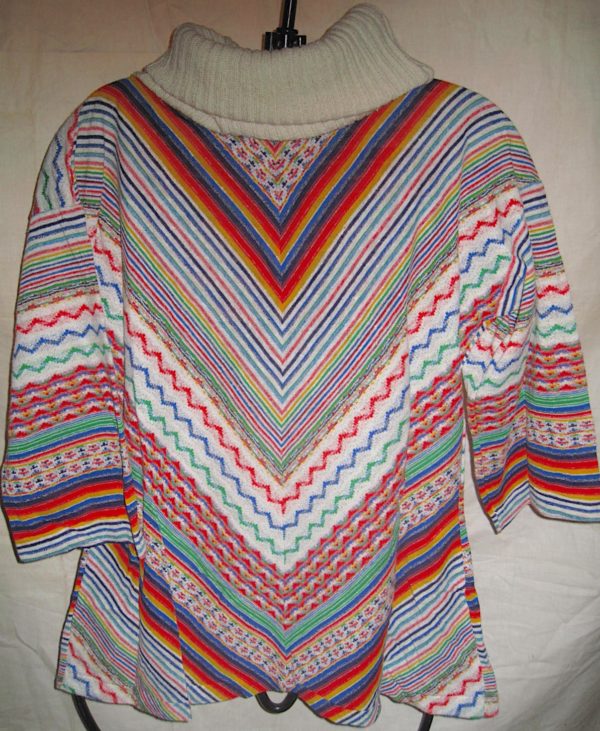 Vintage Miss Ingenue Dashiki look Long Sleeve Top NOS