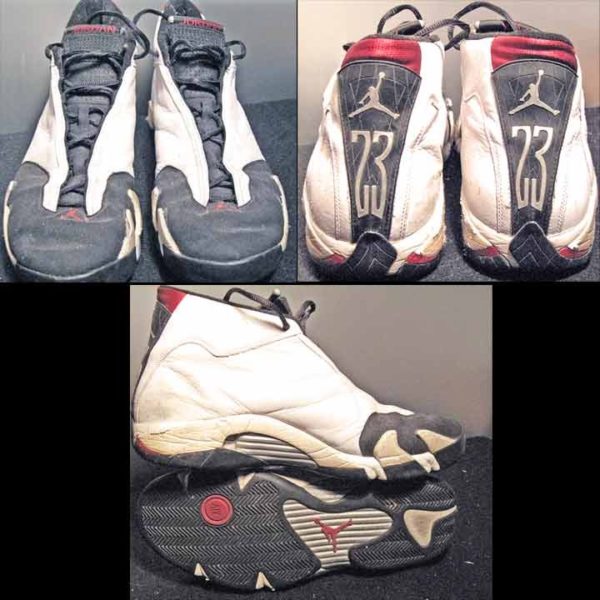 Nike Air Jordan XVI ( 14 ) Jumpman Black and White Mid with Ankle Sneakers