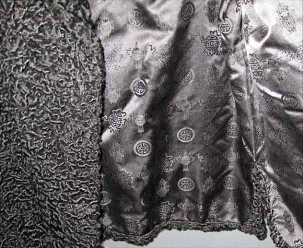 Waist length Black Poodle Cloth Jacket - Image 2